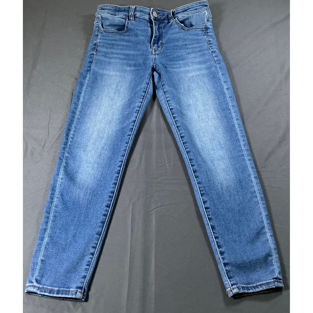 American Eagle Ne(x)t Level Stretch Skinny Jeans Medium Wash Blue Size 6 X-Short